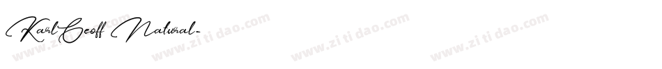 KarlGeoff Natural字体转换